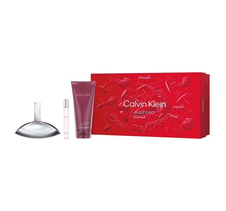 CALVIN KLEIN EUPHORIA WOMAN WODA PERFUMOWANA SPRAY 100ML + 10ML + BALSAM DO CIAŁA 200ML