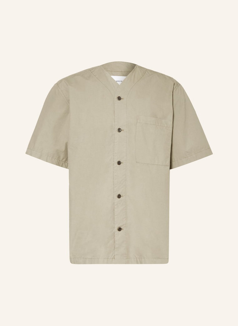 Norse Projects Koszula Z Krótkim Rękawem Erwin Comfort Fit beige