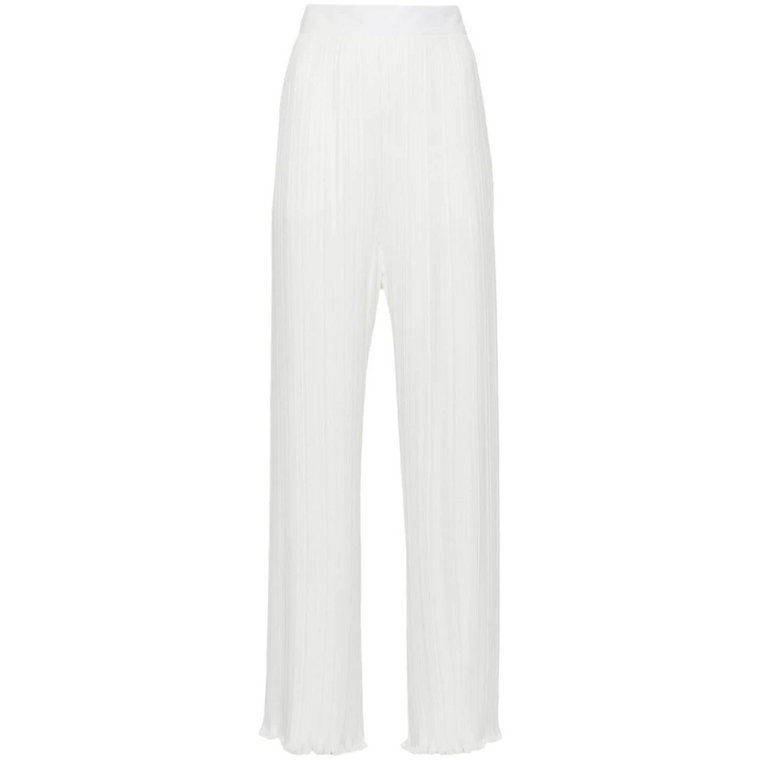 Białe Spodnie z Plisami Lanvin
