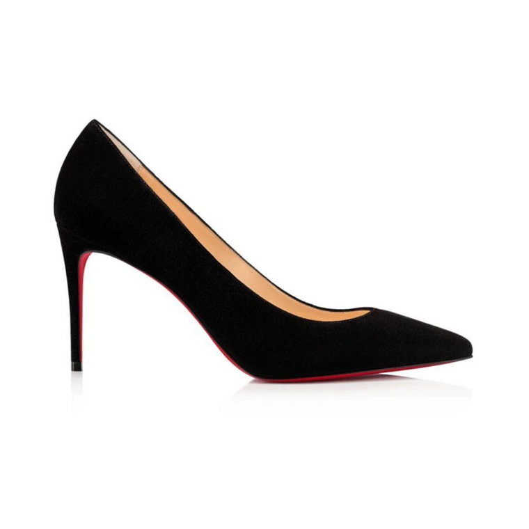 Czarne Zamszowe 85 Décolleté Pumps Christian Louboutin