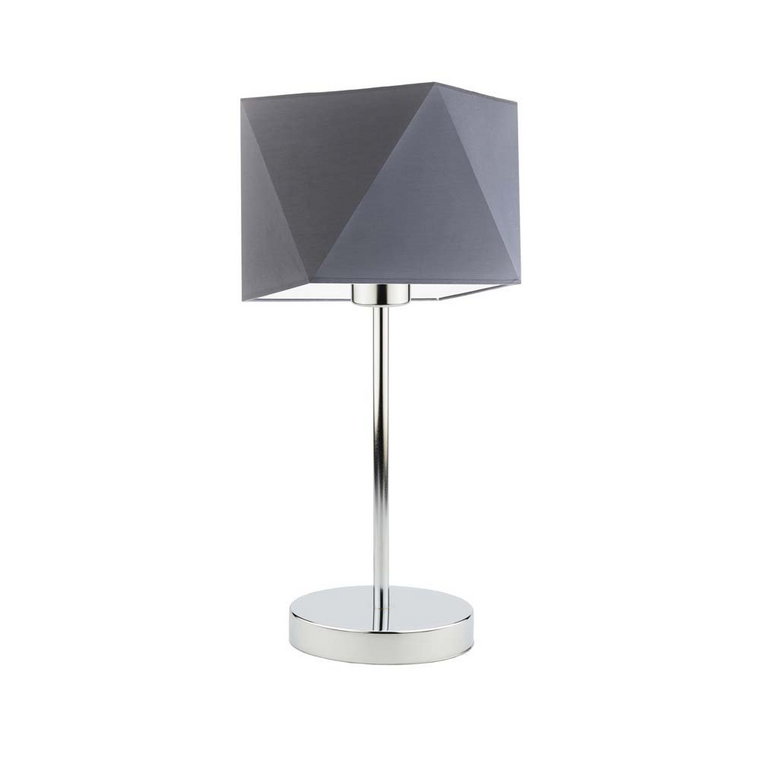 Lampka nocna LYSNE Wuhu, 60 W, E27, stalowa/chrom, 43x23 cm