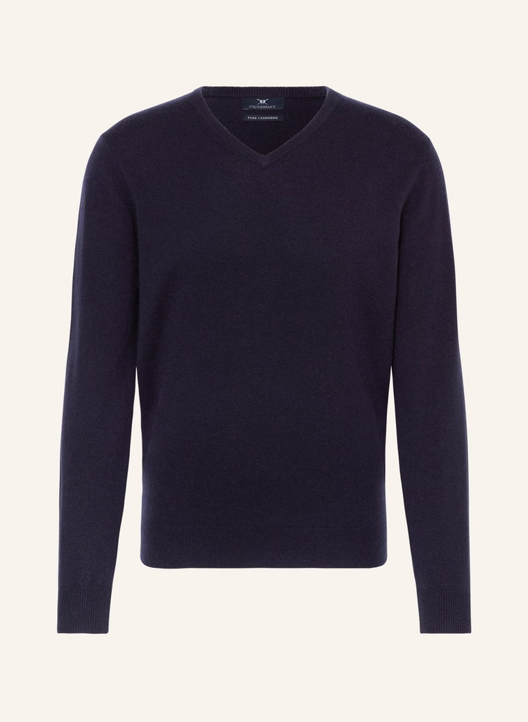 Strokesman's Sweter Z Kaszmiru blau