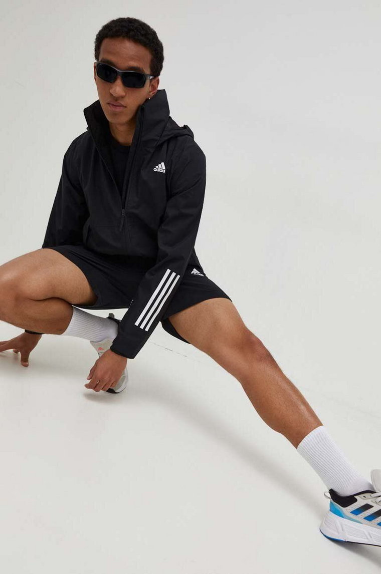 adidas kurtka męska kolor czarny przejściowa H65773