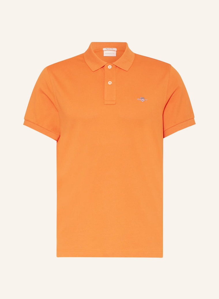 Gant Koszulka Polo Z Piki Regular Fit orange