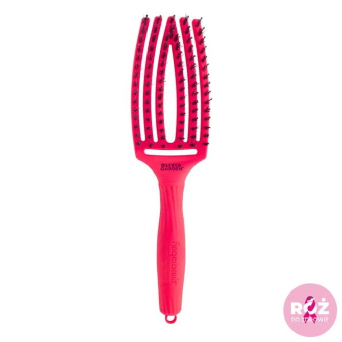 OLIVIA GARDEN Szczotka Do Włosów Finger Brush Amazonka Neon Pink