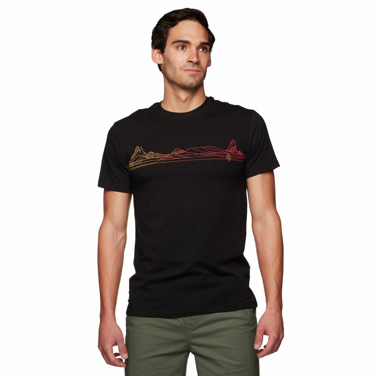 Męska koszulka Black Diamond Desert Lines T-shirt black - S