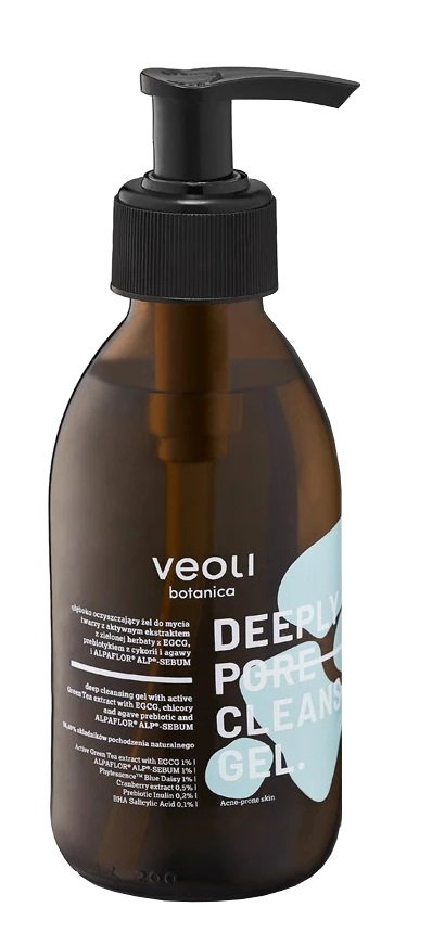 Veoli Botanica Deeply Pore Cleansing Gel Głęboko Oczyszczający żel do mycia twarzy