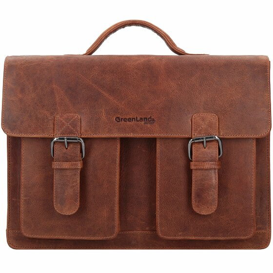 Greenland Nature Montana Briefcase Leather 40 cm braun