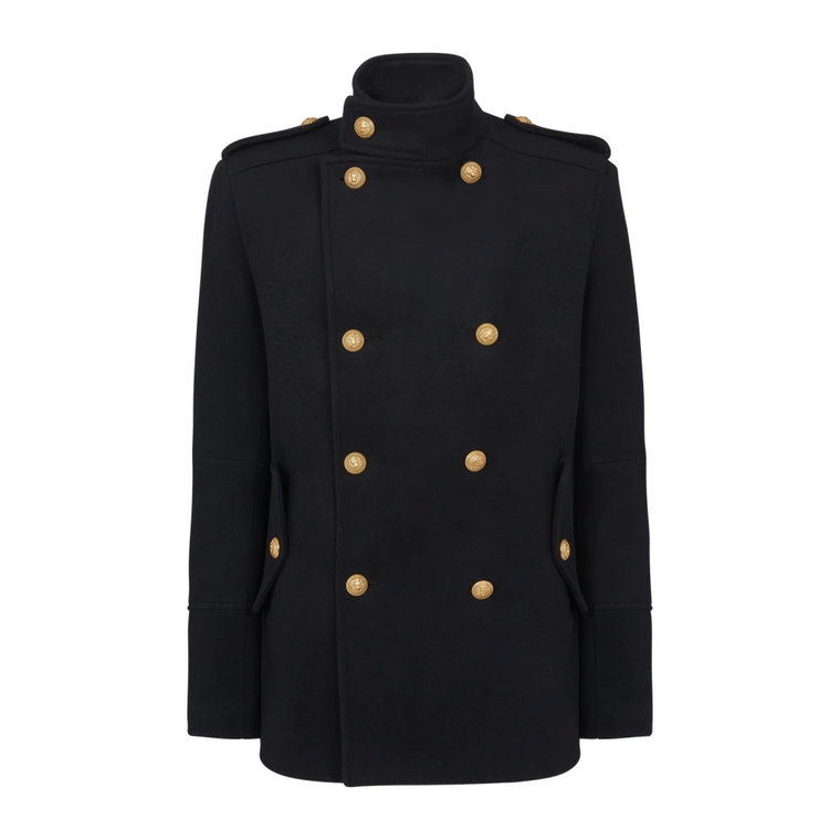 Short military-style coat Balmain