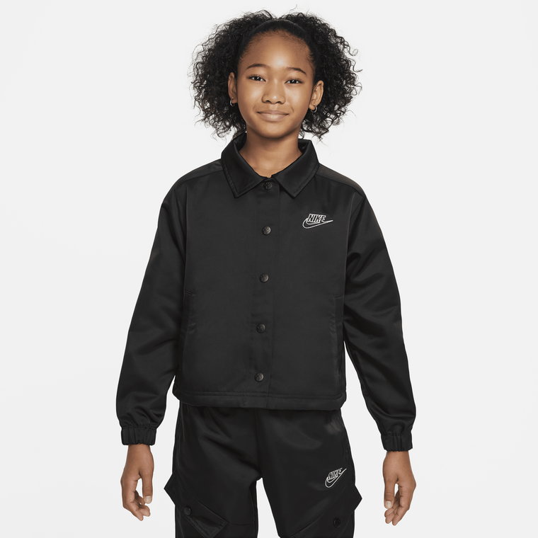 Kurtka dla dużych dzieci (dziewcząt) Nike Sportswear - Czerń