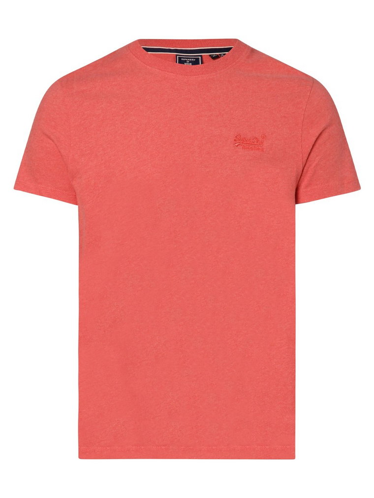 Superdry - T-shirt męski, pomarańczowy|czerwony