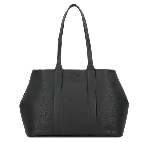 Lacoste City Court Shopper Bag Skórzany 35.5 cm noir