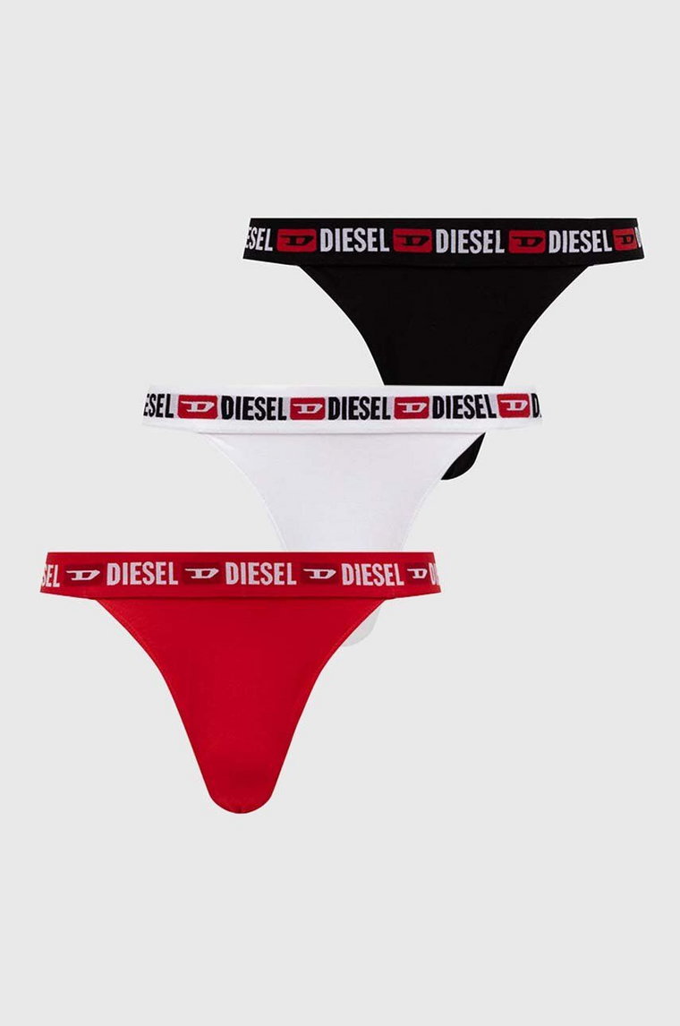 Diesel stringi UFPN-EBBYSS-THREEPACK 3-pack kolor czarny A13403.0EAXL