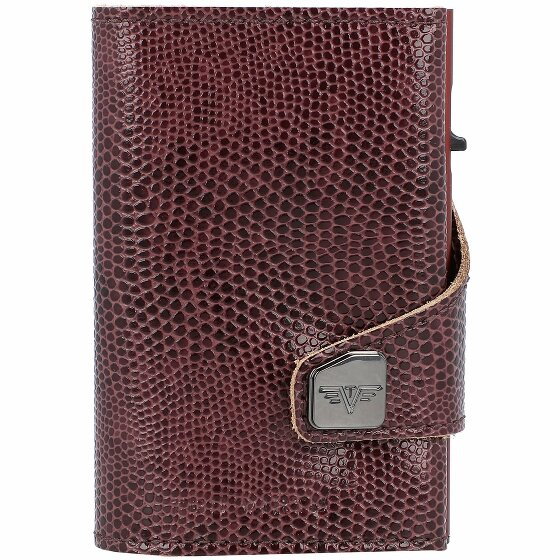 Tru Virtu Etui na karty kredytowe Click & Slide RFID Leather 6,5 cm blackberry-brow