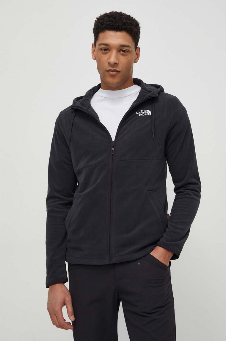 The North Face bluza sportowa Homesafe kolor czarny z kapturem gładka NF0A855JKX71