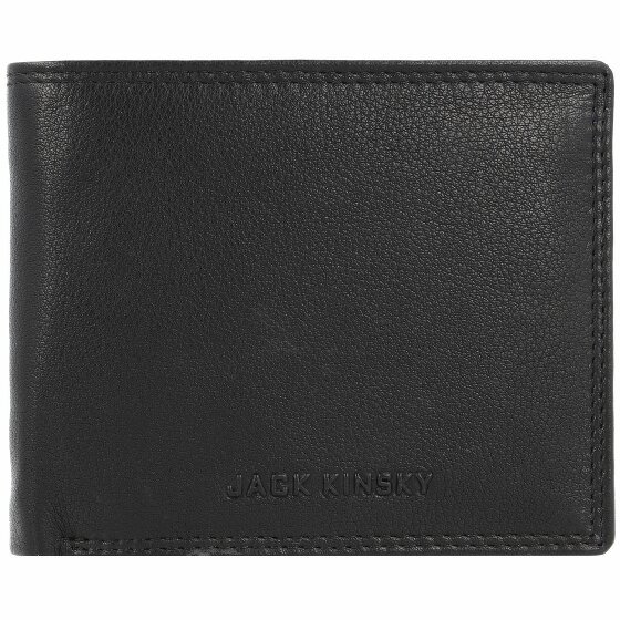 Jack Kinsky Brisbane Wallet RFID Leather 11,5 cm schwarz