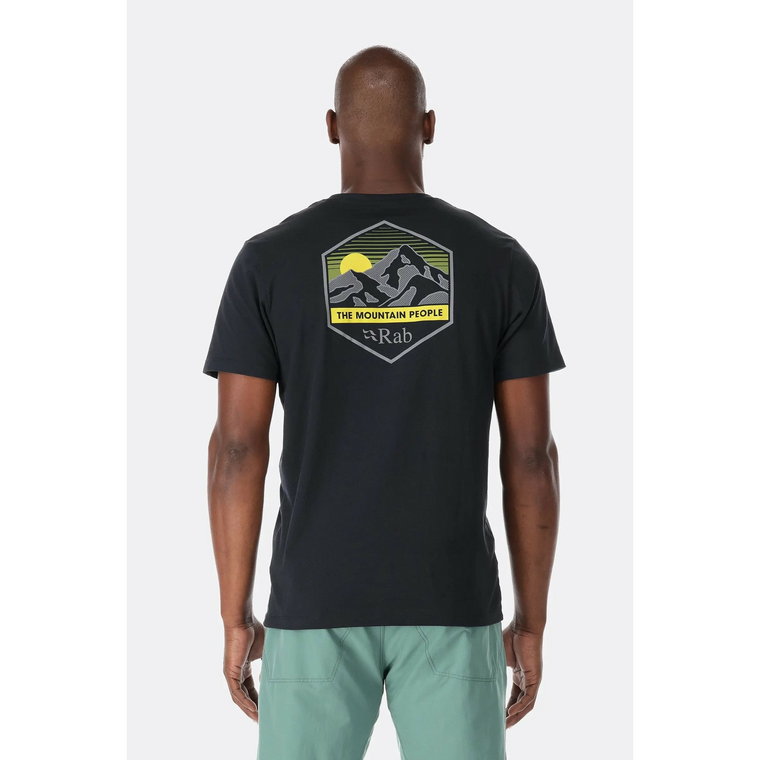 Męska koszulka Rab Stance Mountain Peak Tee beluga  - L