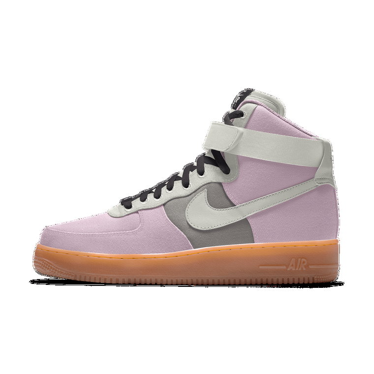 Spersonalizowane buty damskie Nike Air Force 1 High By You - Różowy