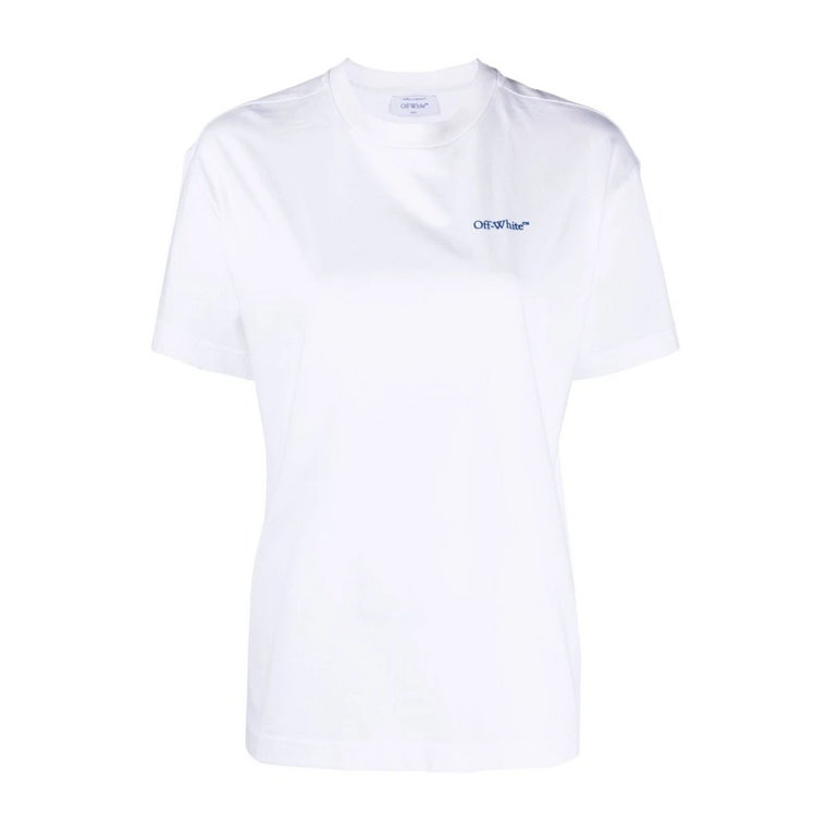 Koszulka z haftem w kształcie linii Off White