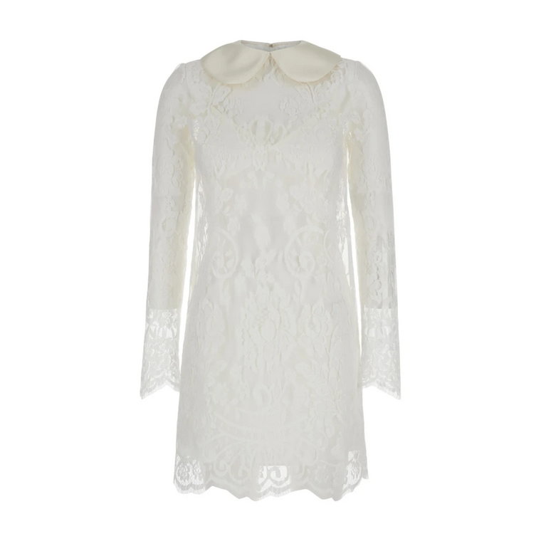 Biała Mini Sukienka Look 53 Dolce & Gabbana