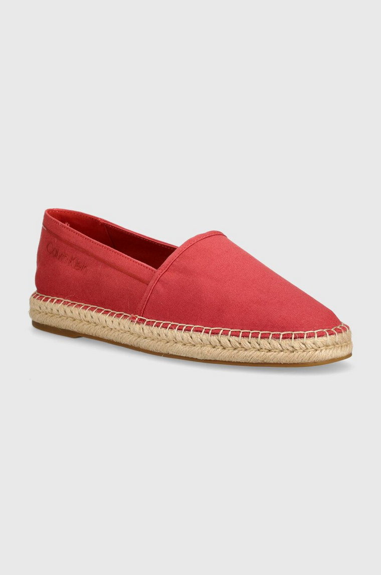 Calvin Klein espadryle ESPADRILLE CV kolor czerwony HM0HM00539