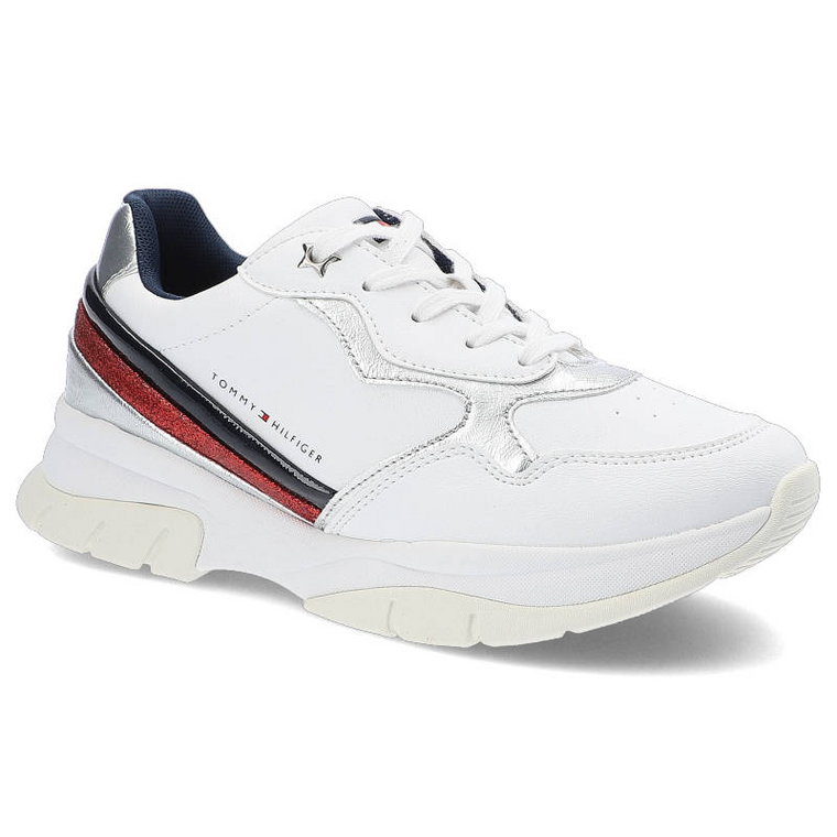 Białe Sneakersy Tommy Hilfiger Damskie Modne Buty