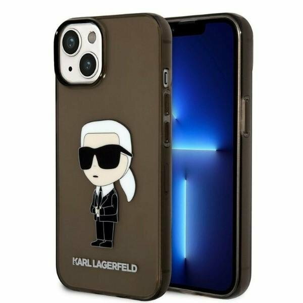 Karl Lagerfeld KLHCP14MHNIKTCK iPhone 14 Plus 6,7" czarny/black hardcase Ikonik Karl Lagerfeld