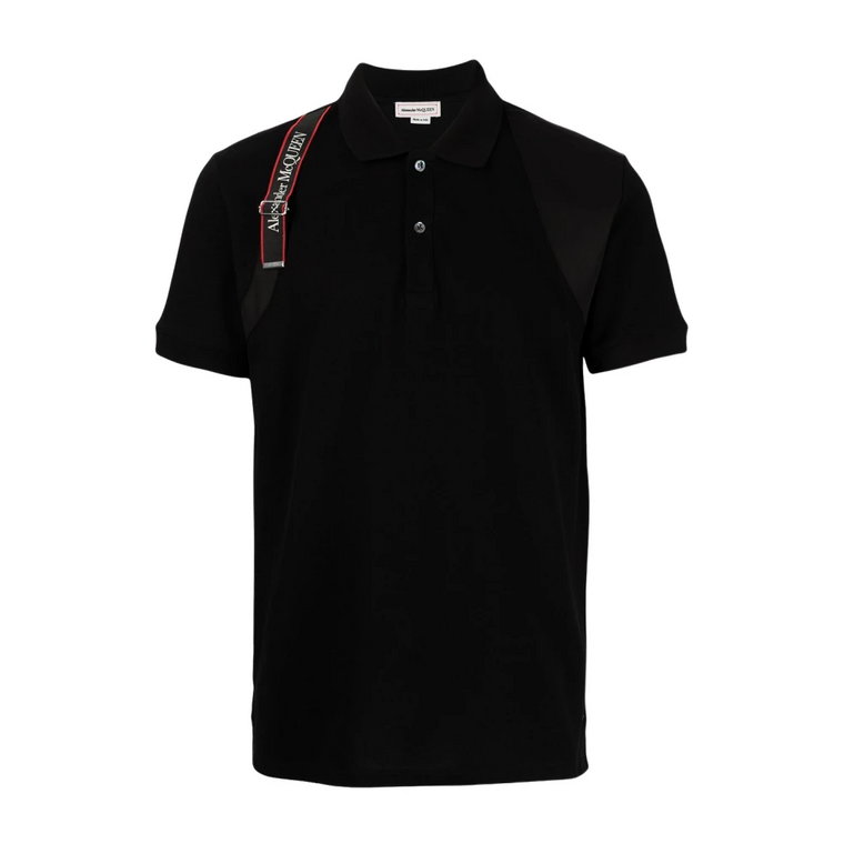 Koszulka Polo z Logo Harness Alexander McQueen