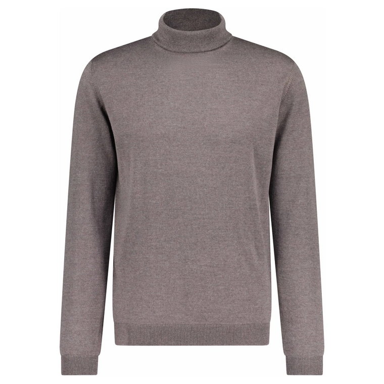 Klasyczny sweter z wełny merino z golfem Roberto Collina