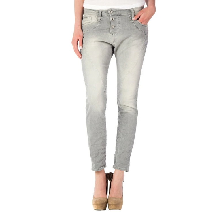 Super Zabawne Skinny Jeans - Model P78 (Szare) Please