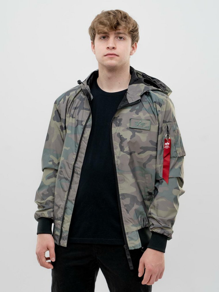 Kurtka Przejściowa Męska Camo / Reflective Alpha Industries MA-1 LW Hooded