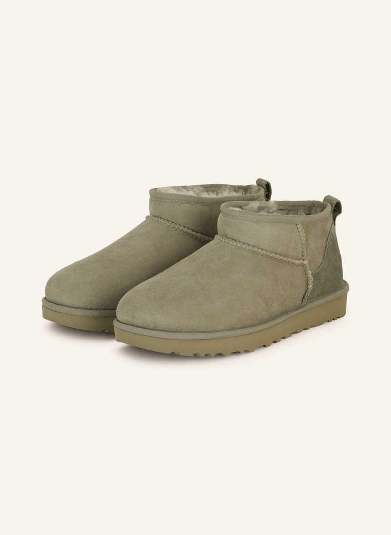 Ugg Botki Classic Ultra Mini gruen