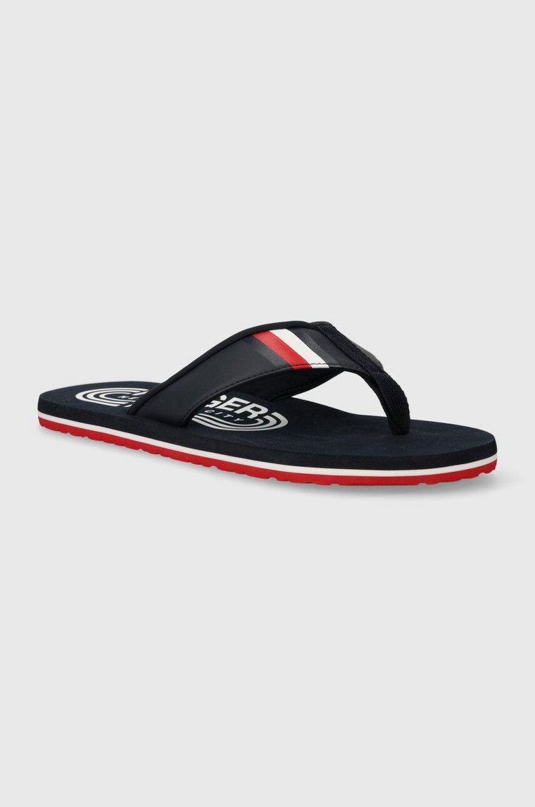 Tommy Hilfiger japonki RWB PADDED BEACH SANDAL męskie kolor granatowy FM0FM05137