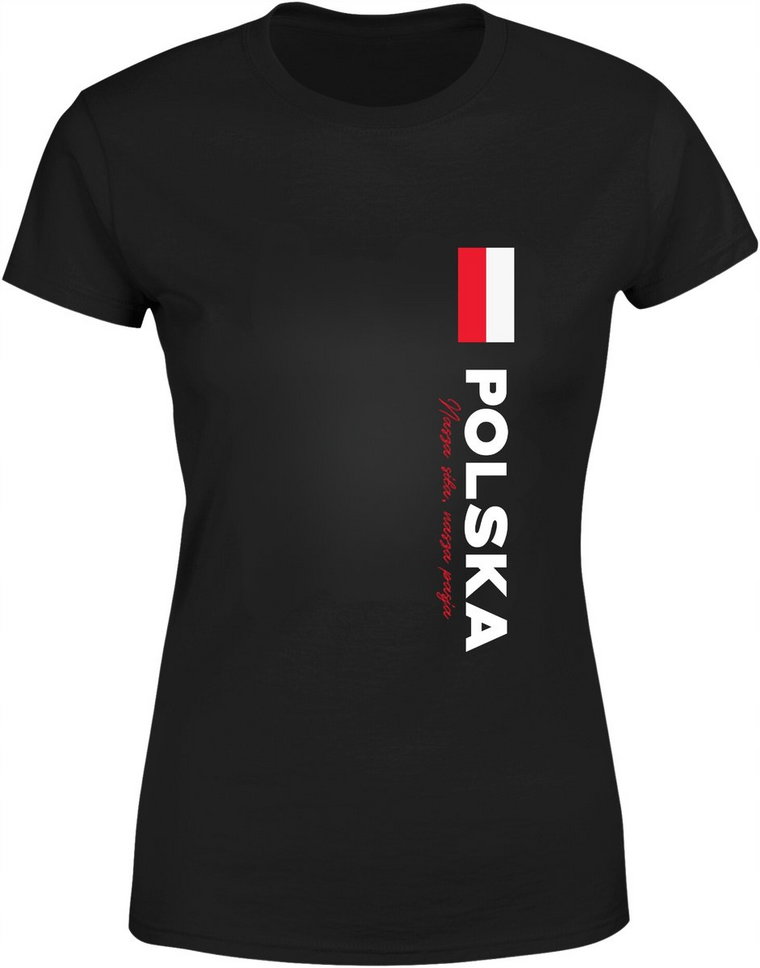 Koszulka damska Polska - Nasza Siła, Nasza Pasja patriotyczna T-shirt