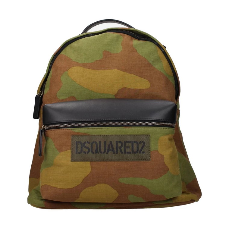 Zielony Plecak i Bumbags w kamuflażu Dsquared2