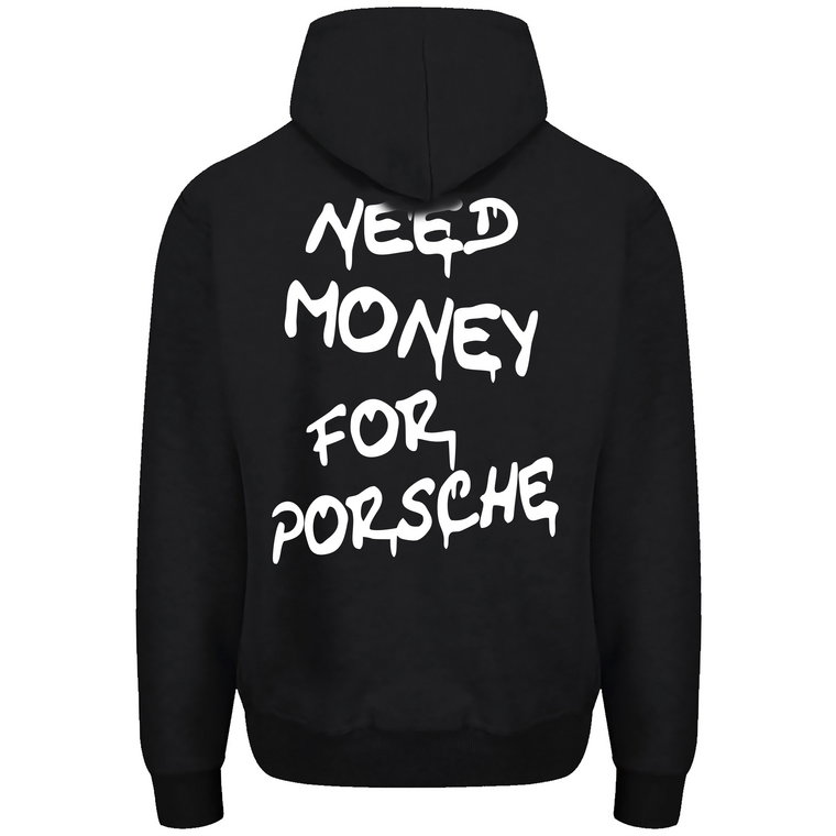 Modna Męska Bluza Z Kapturem Need Money For Porsche Rozmiar L