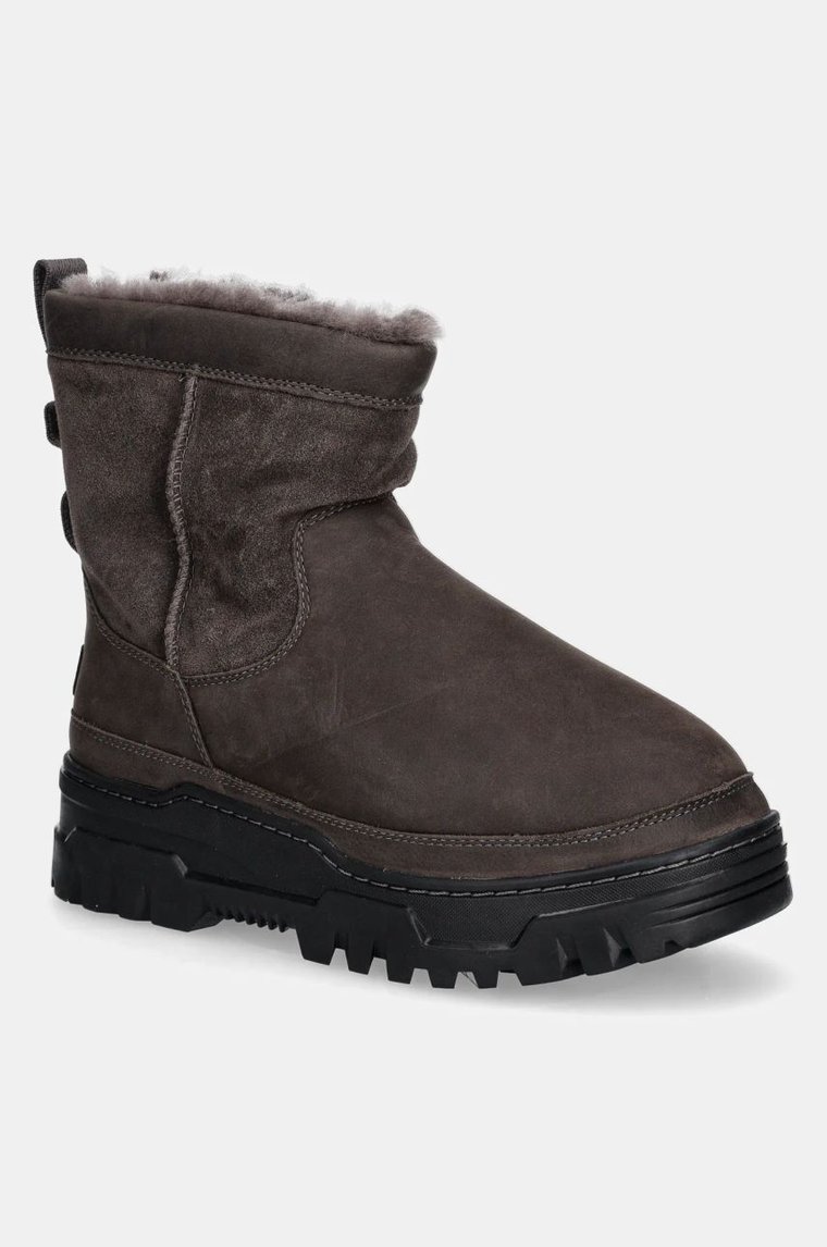 UGG śniegowce zamszowe Heritage Pull On Trailgazer kolor brązowy 1158213-TCLD