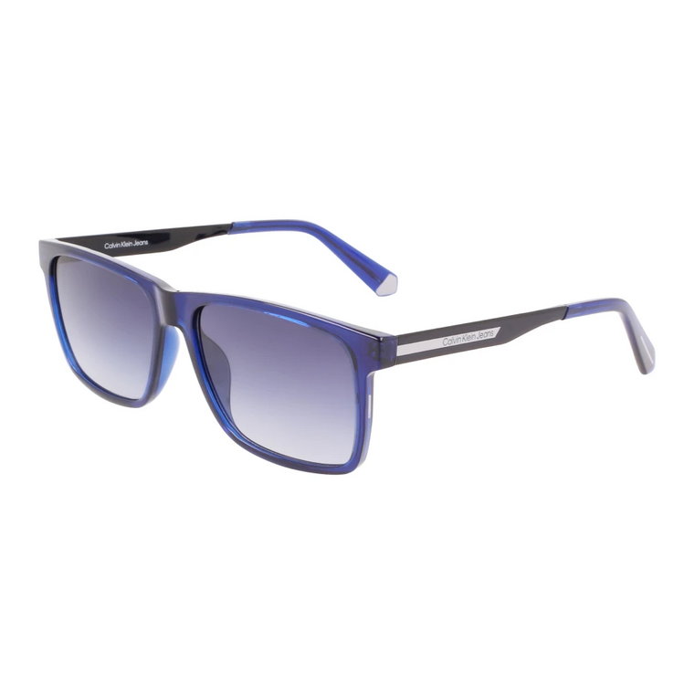 Przezroczyste Niebieskie Okulary Przeciwsłoneczne Ckj21624S Calvin Klein Jeans