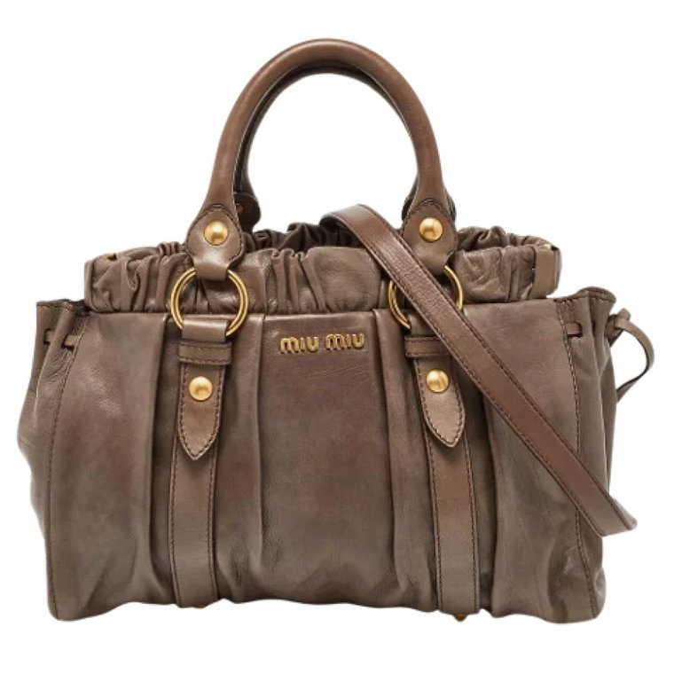 Pre-owned Leather totes Miu Miu Pre-owned