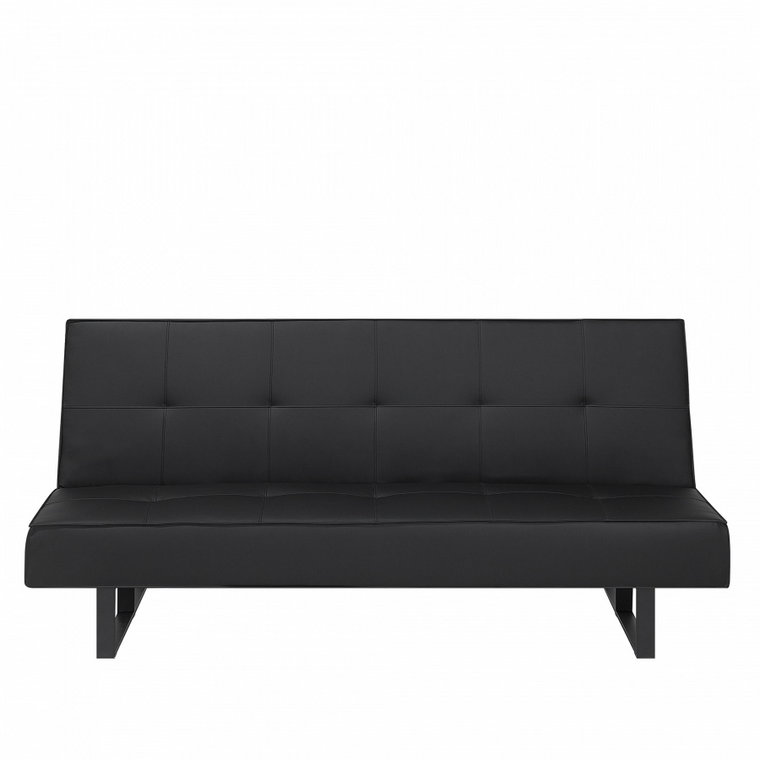 Sofa z funkcją spania skóra ekologiczna czarna 189 cm Lilla mała kod: 4260602371915