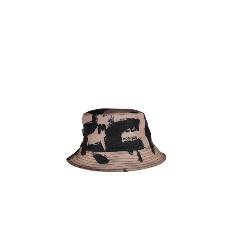 Graffiti Print Bob Hat Alexander McQueen