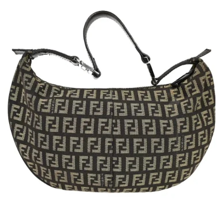 Pre-owned Canvas shoulder-bags Fendi Vintage