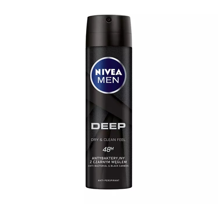 NIVEA MEN DEEP ANTYPERSPIRANT Z WĘGLEM SPRAY 150ML