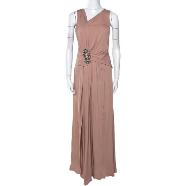 Pre-owned Silk dresses Gucci Vintage