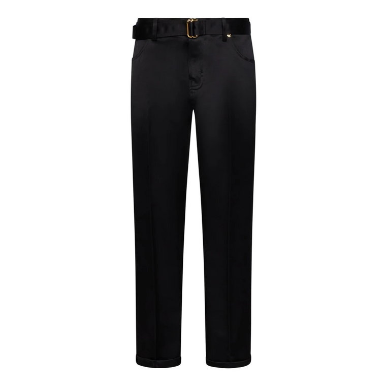 Czarne Spodnie - Stylowy Design Tom Ford