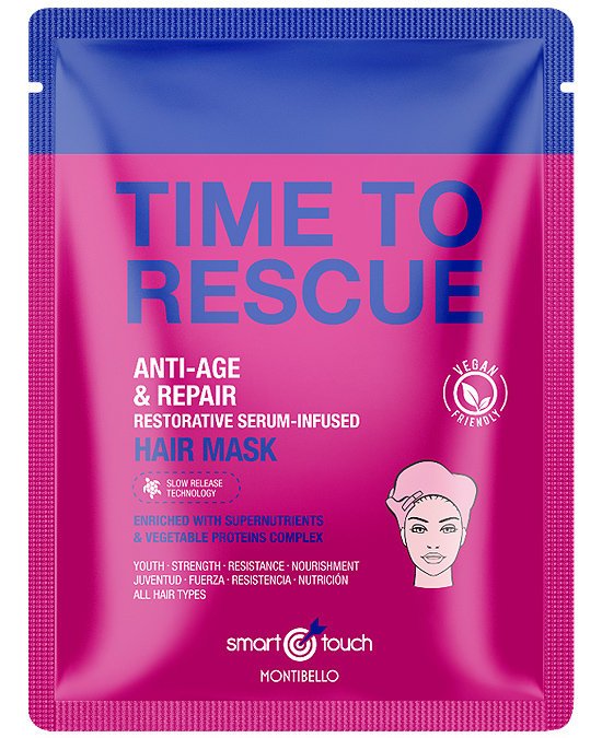 MONTIBELLO, Smart Touch Time To Rescue Hair Mask maska w płachcie nasączona serum 30ml