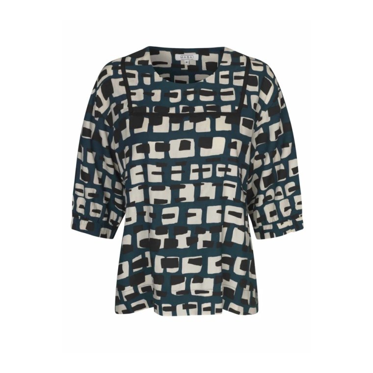 Reflect Pond Print Top Masai