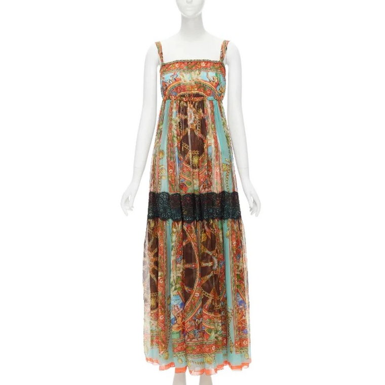 pre-owned jedwabne sukienki Dolce & Gabbana Pre-owned
