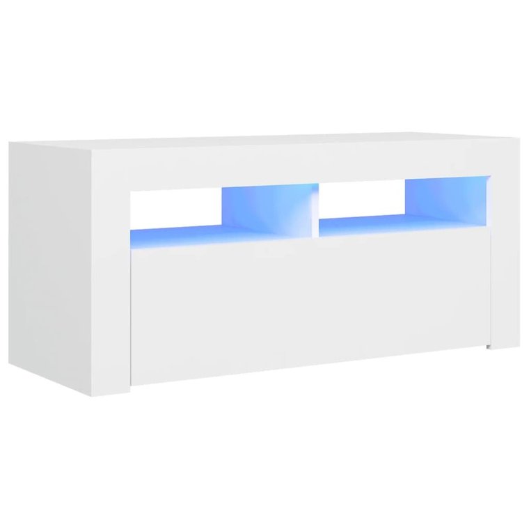 Szafka TV LED 90x35x40cm biała