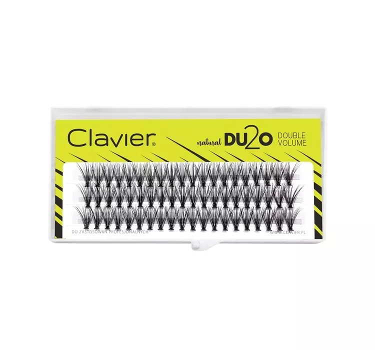 CLAVIER DU2O DOUBLE VOLUME KĘPKI SZTUCZNYCH RZĘS 12MM